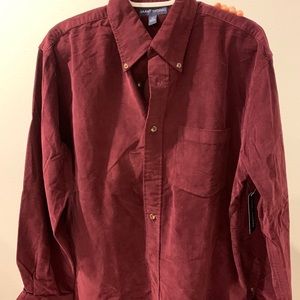 Button-Up Long Sleeve Shirt for Men (M)